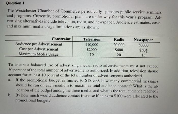 Shown Excel Formulas Question 1 The Westchester