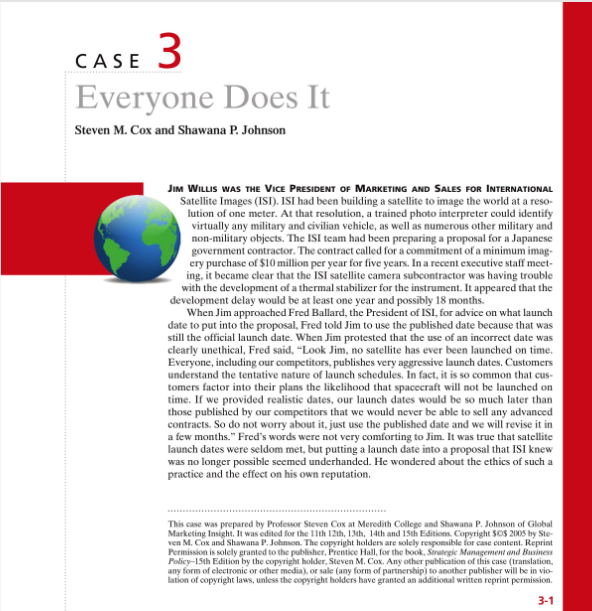 Conduct a strategic analysis using the Executive