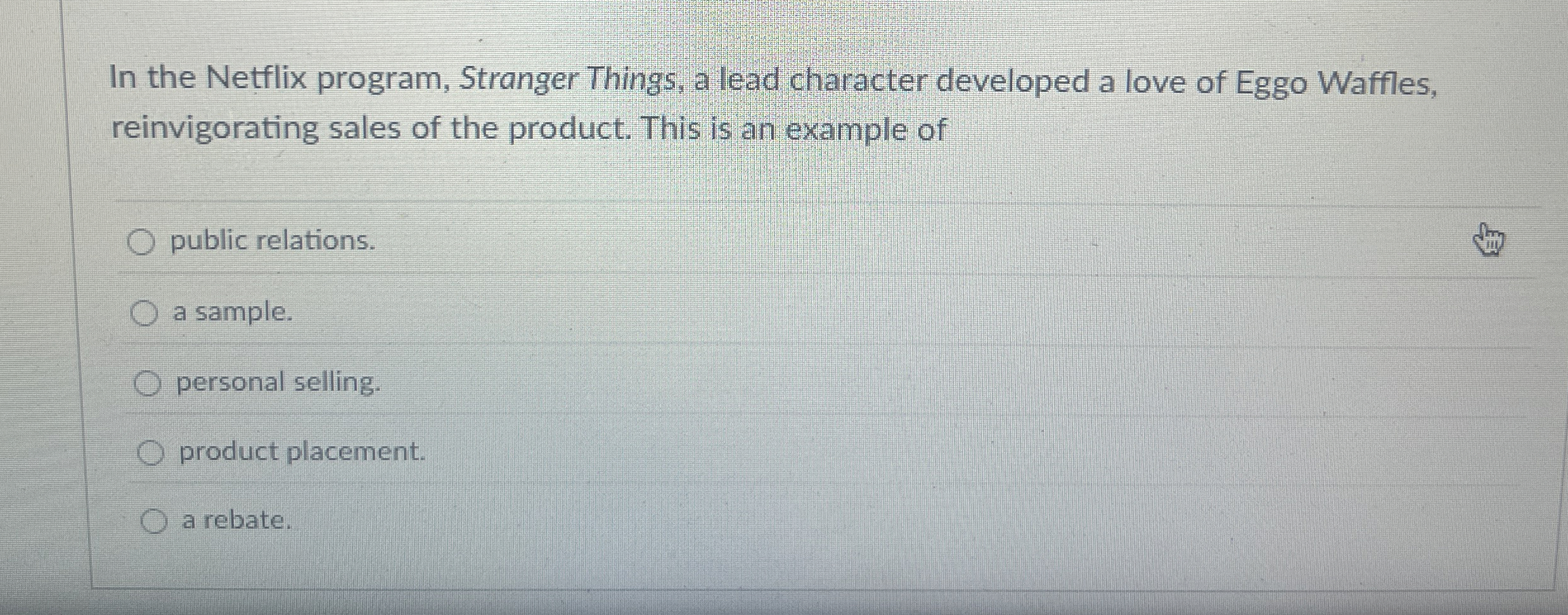 In the Netflix program, Stranger Things, a lead