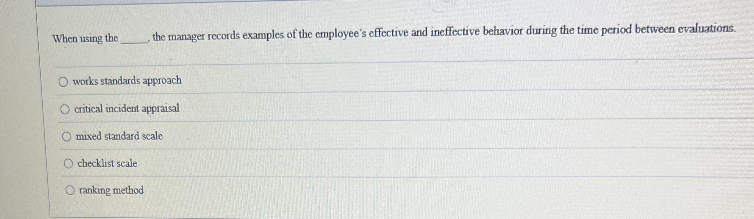 When using the q , the manager records examples