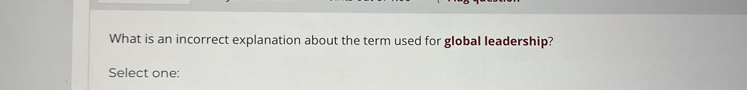 What is an incorrect explanation about the term