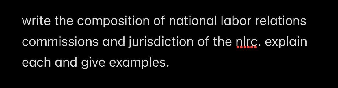 explain each and give examples