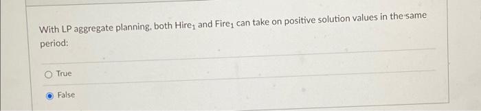 please explain reason for answer With LP