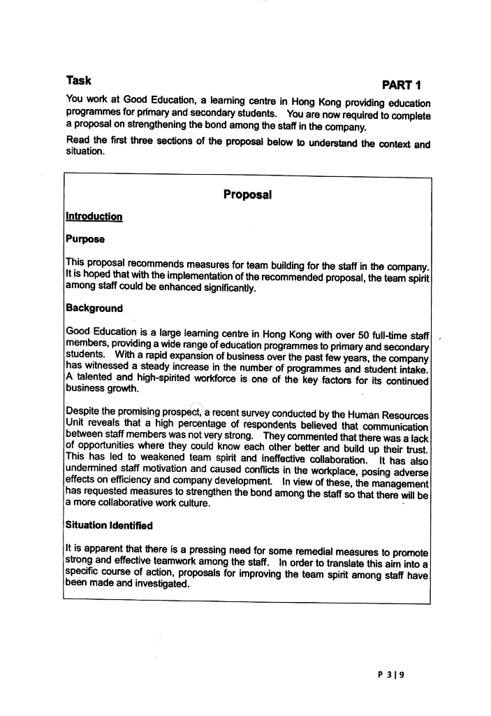 please write a proposal this is a background