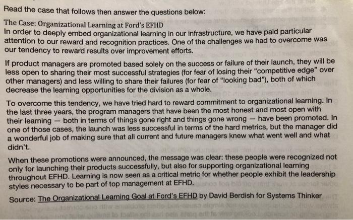 PLEASE ANSWER MY ASSIGNMENT READ THE CASE STUDY