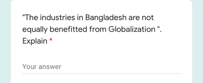 kindly answer this quickly. "The industries in