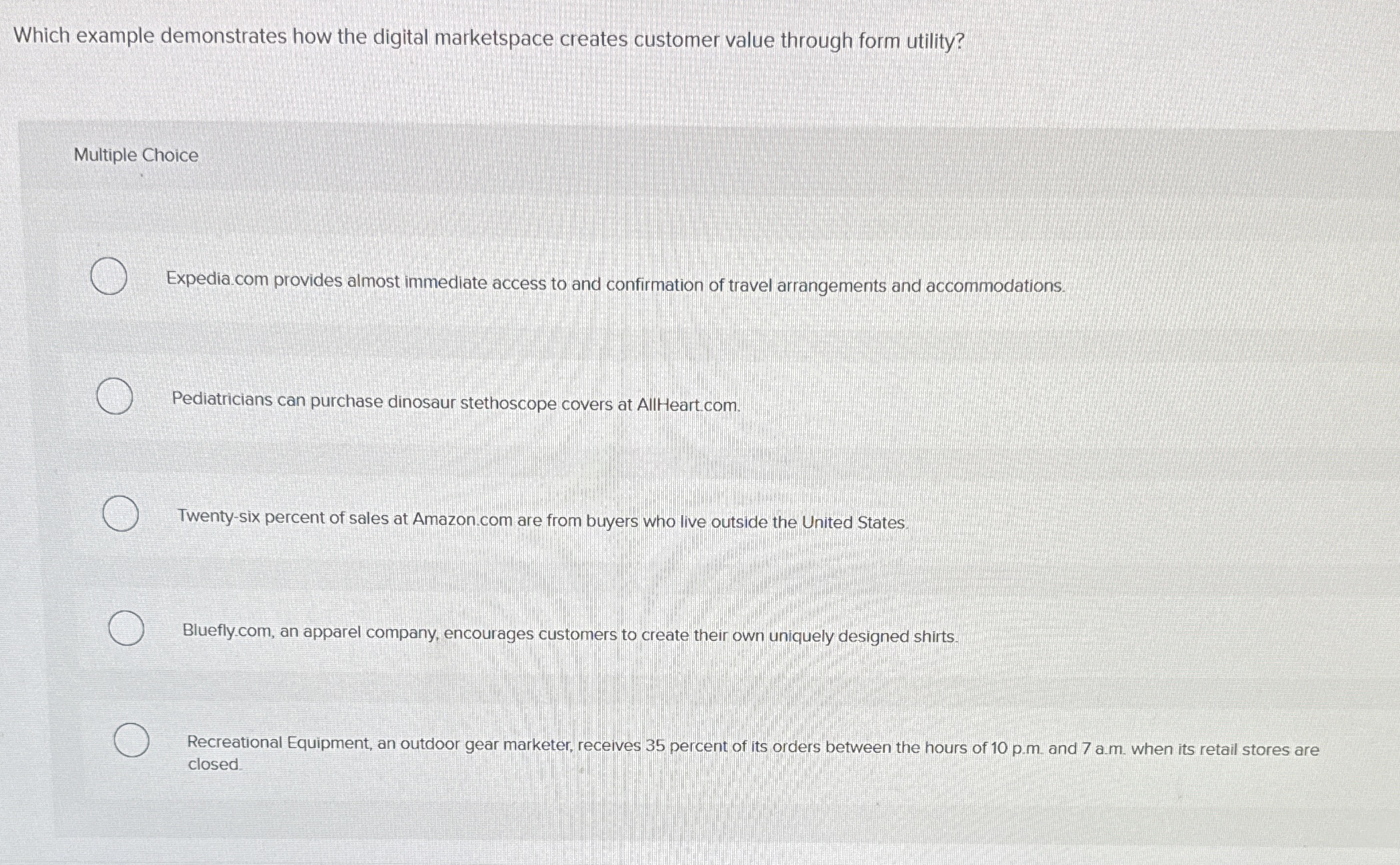 Which example demonstrates how the digital