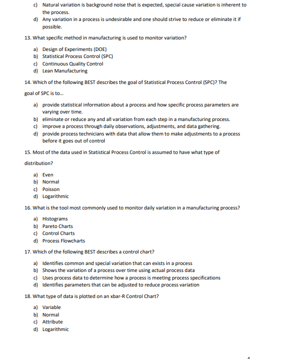 7) Which statistical test would test for a