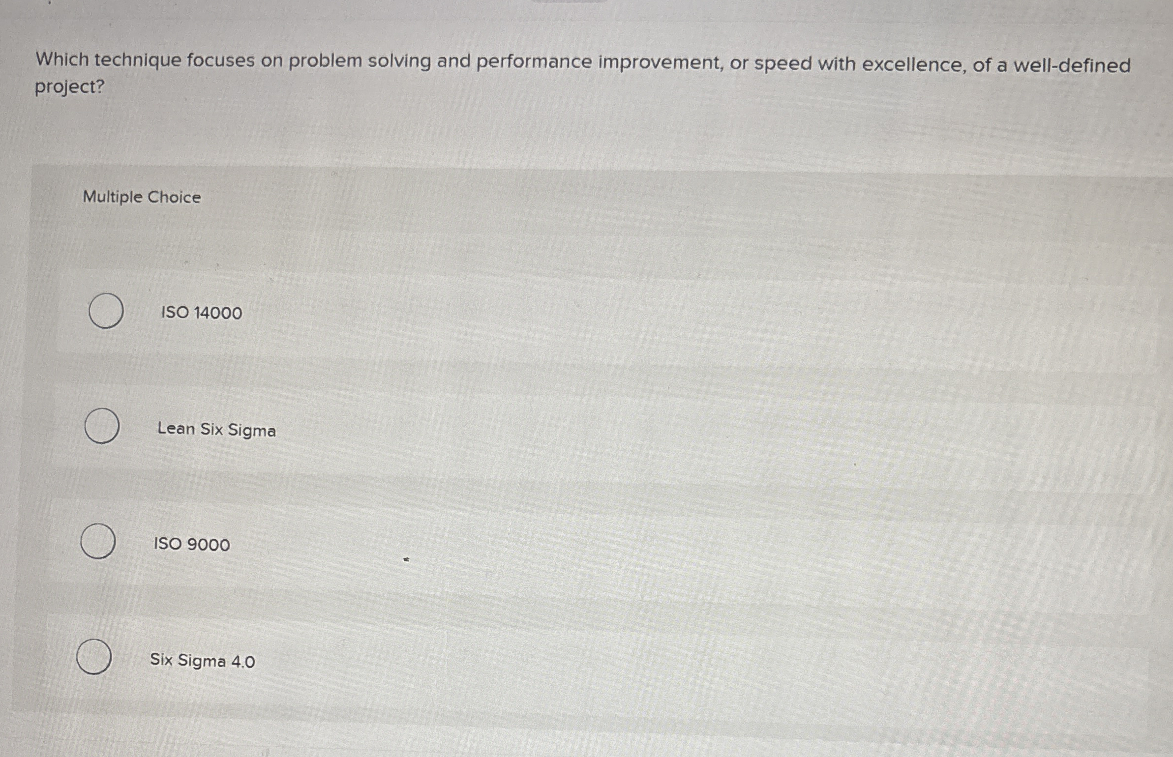 Which technique focuses on problem solving and