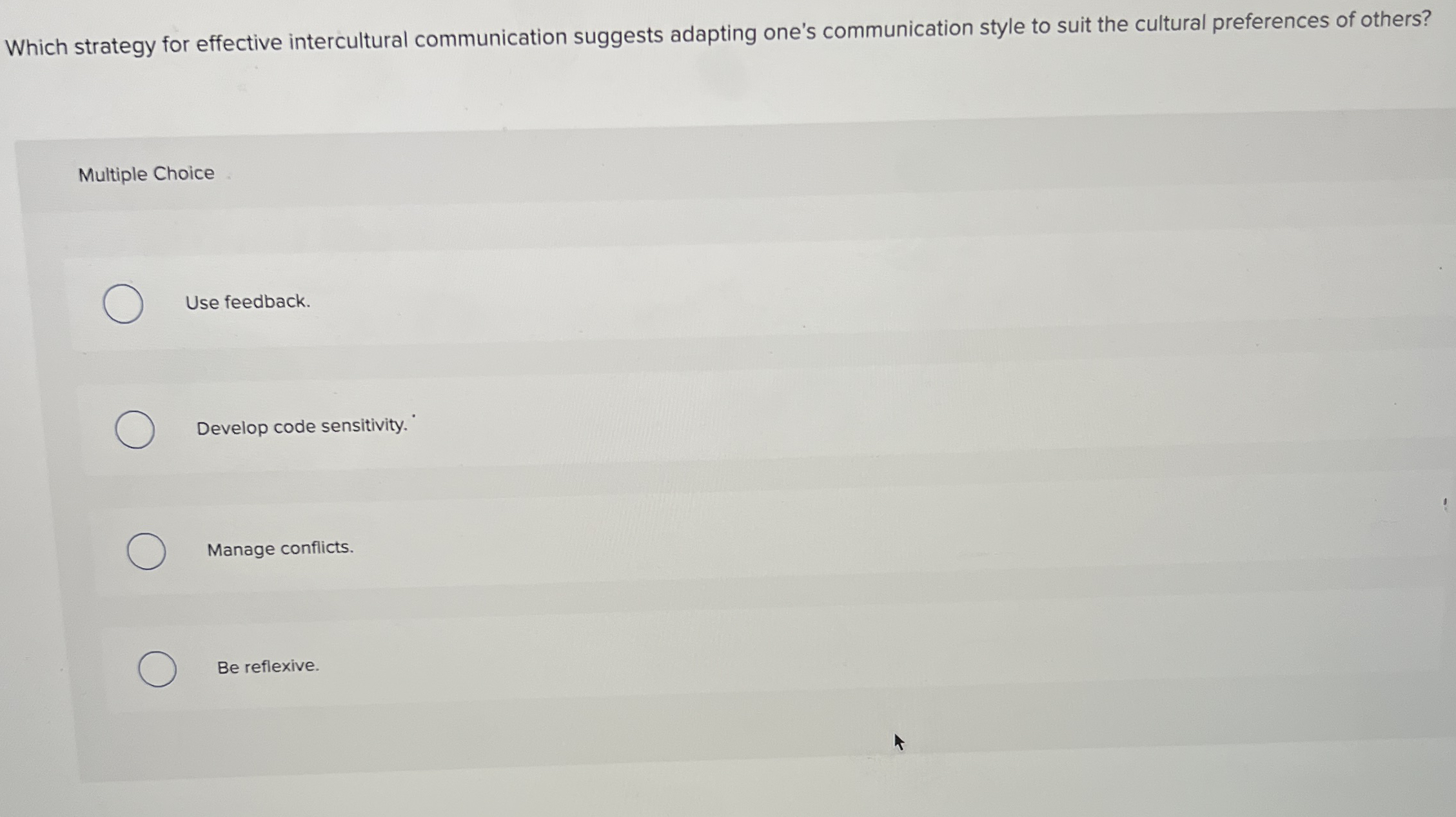 Which strategy for effective intercultural