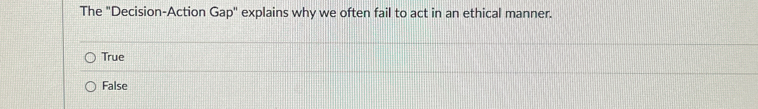 The "Decision - Action Gap" explains why we often