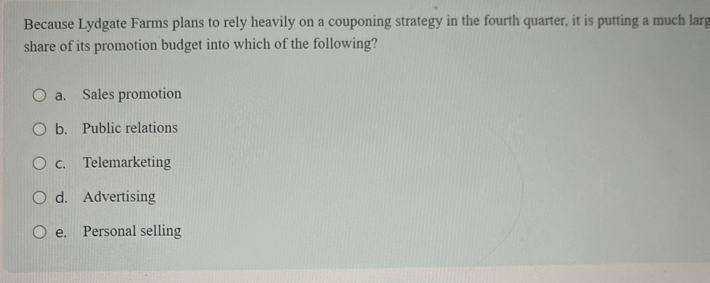 Because Lydgate Farms plans to rely heavily on a