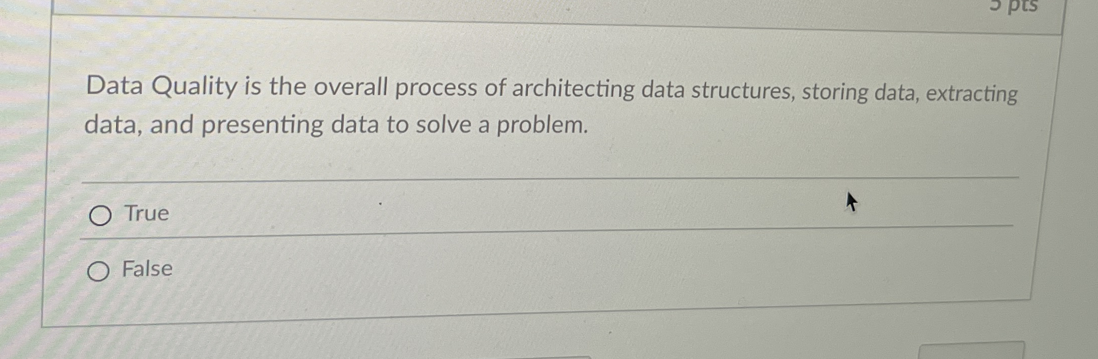 Data Quality is the overall process of