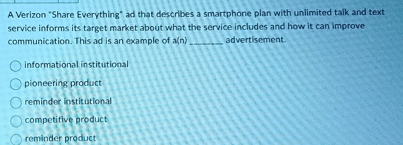 A Verizon "Share Everything" ad that describes a