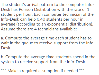 The student's arrival pattern to the computer