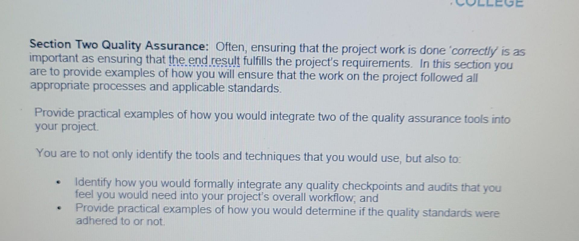 the project is the build a dream home! Section