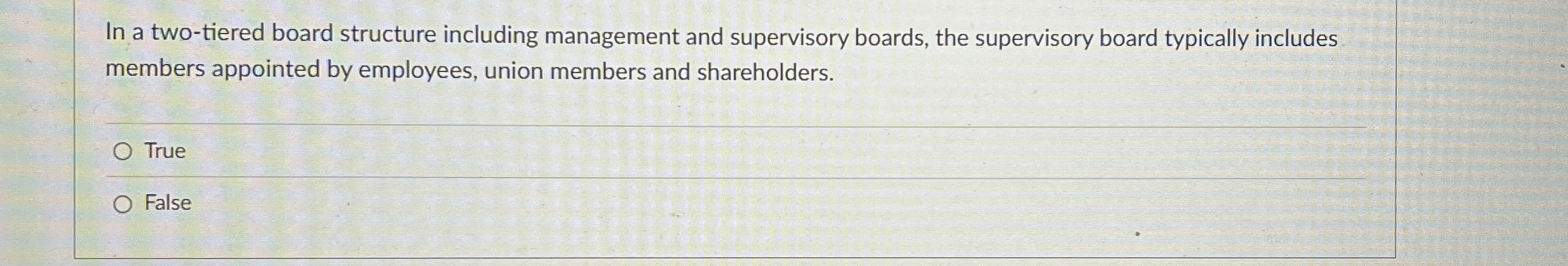 In a two - tiered board structure including