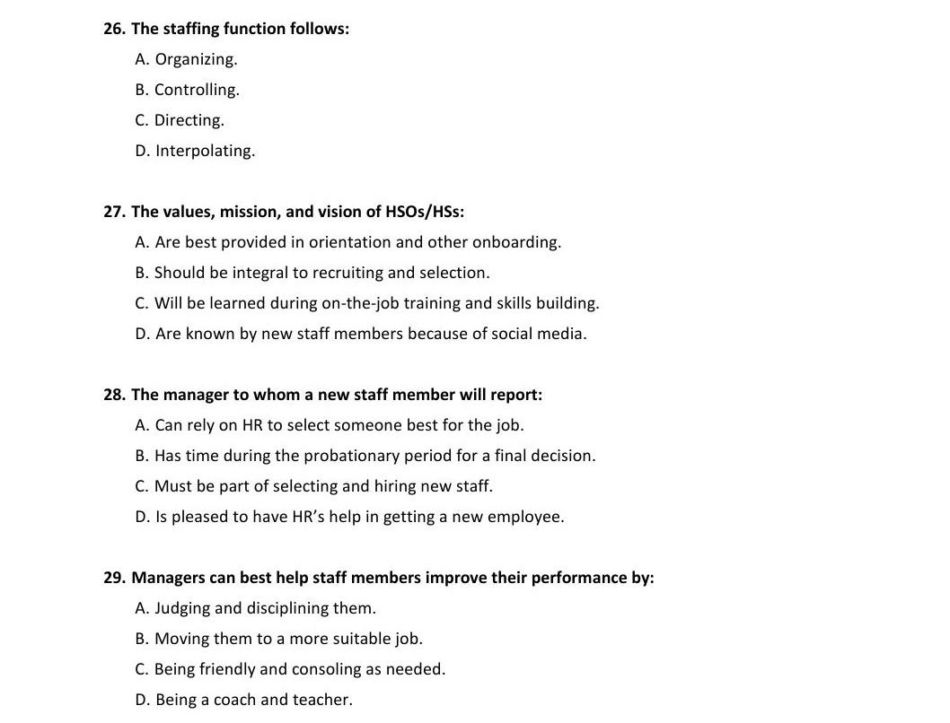 25. The matrix organization: A. Has more negative