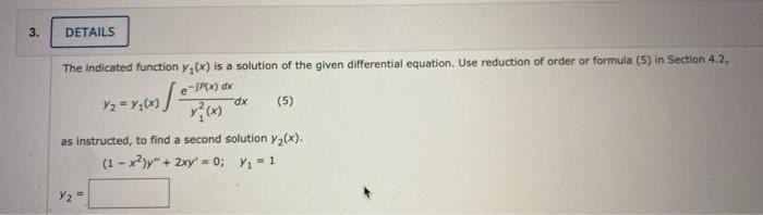 3. DETAILS The indicated function y,(*) is a