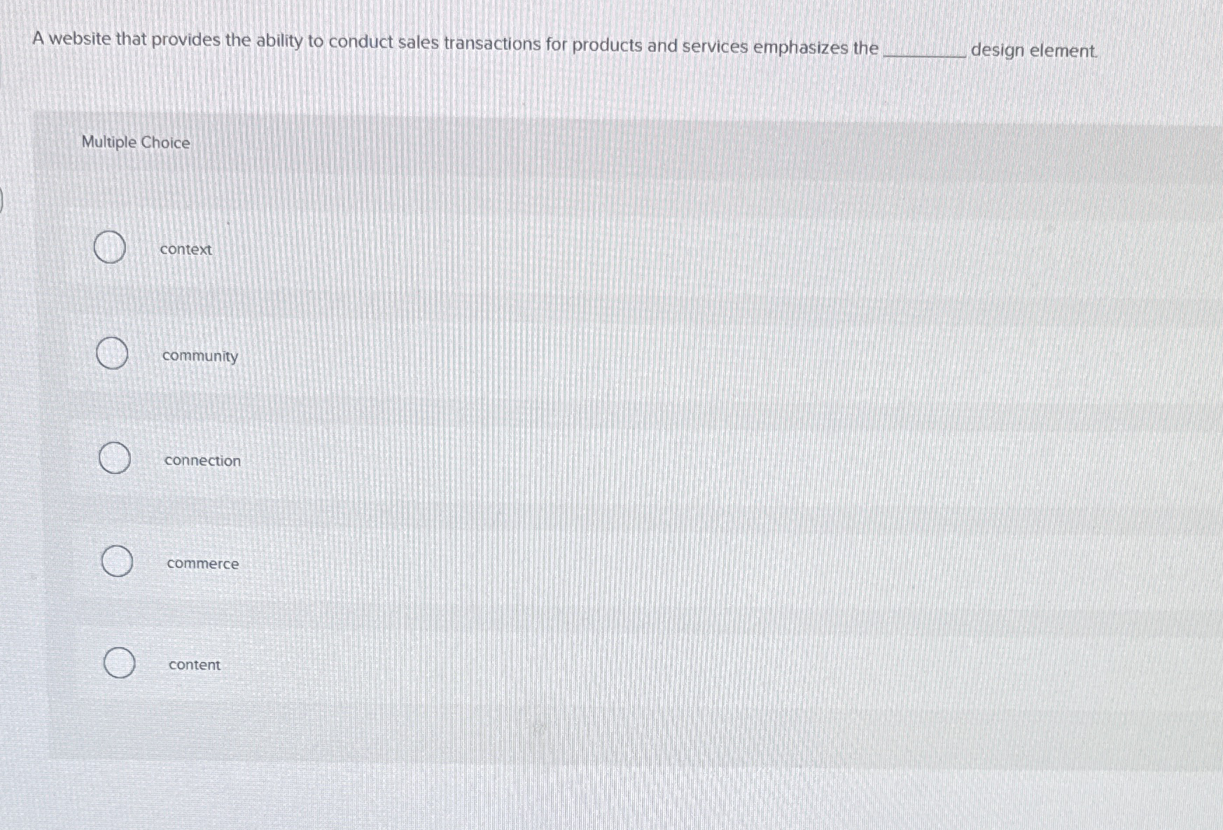 A website that provides the ability to conduct