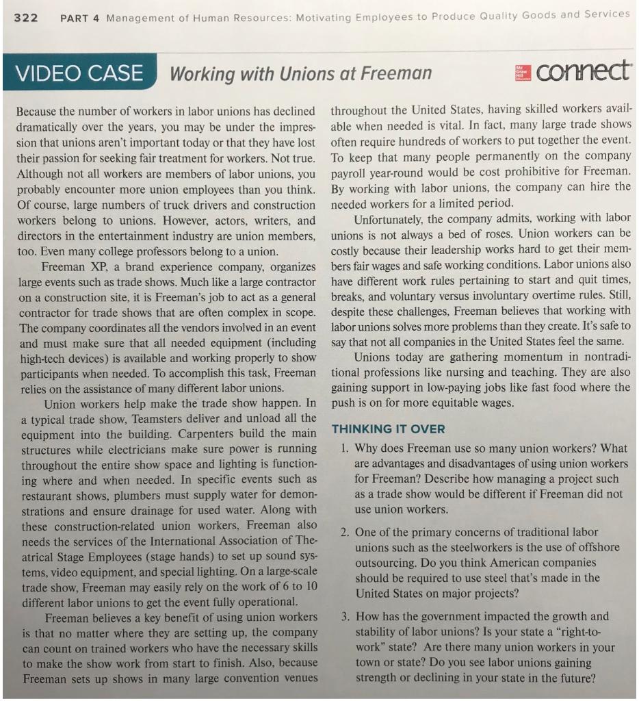 INSTRUCTIONS: Please read the VIDEO CASE shown