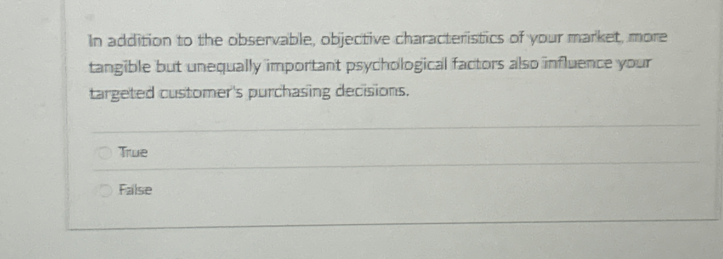 In addition to the observable, objective