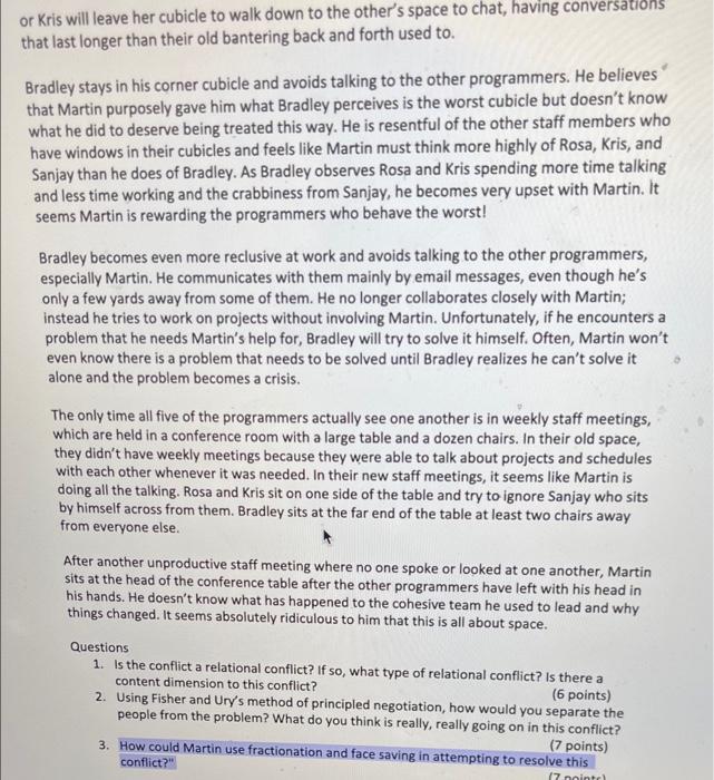 need help with question 3 Case Study-Office Space