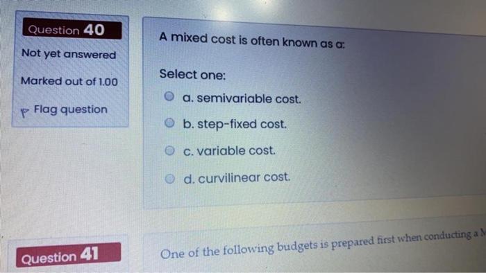 Question 38 Not yet answered are said to exist