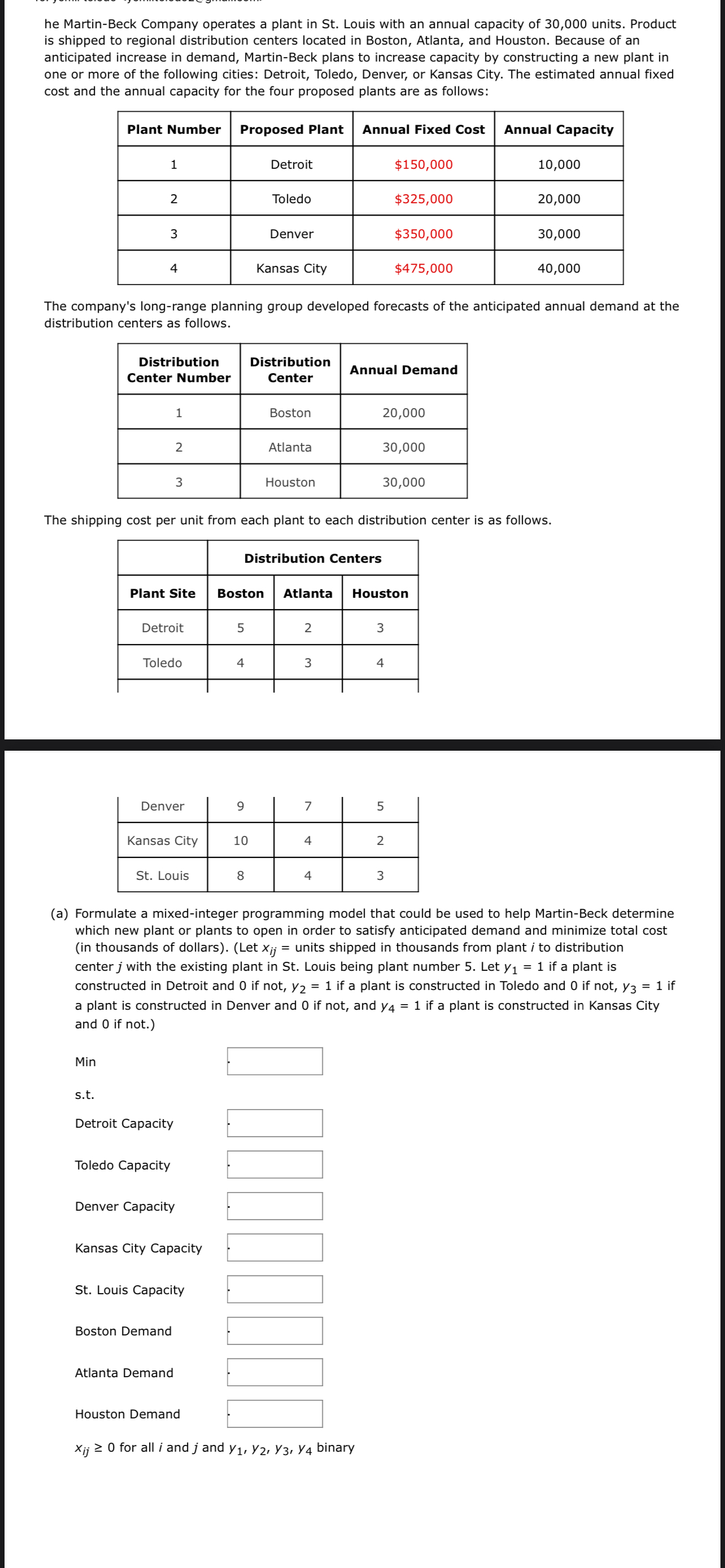 he Martin - Beck Company operates a plant in St .