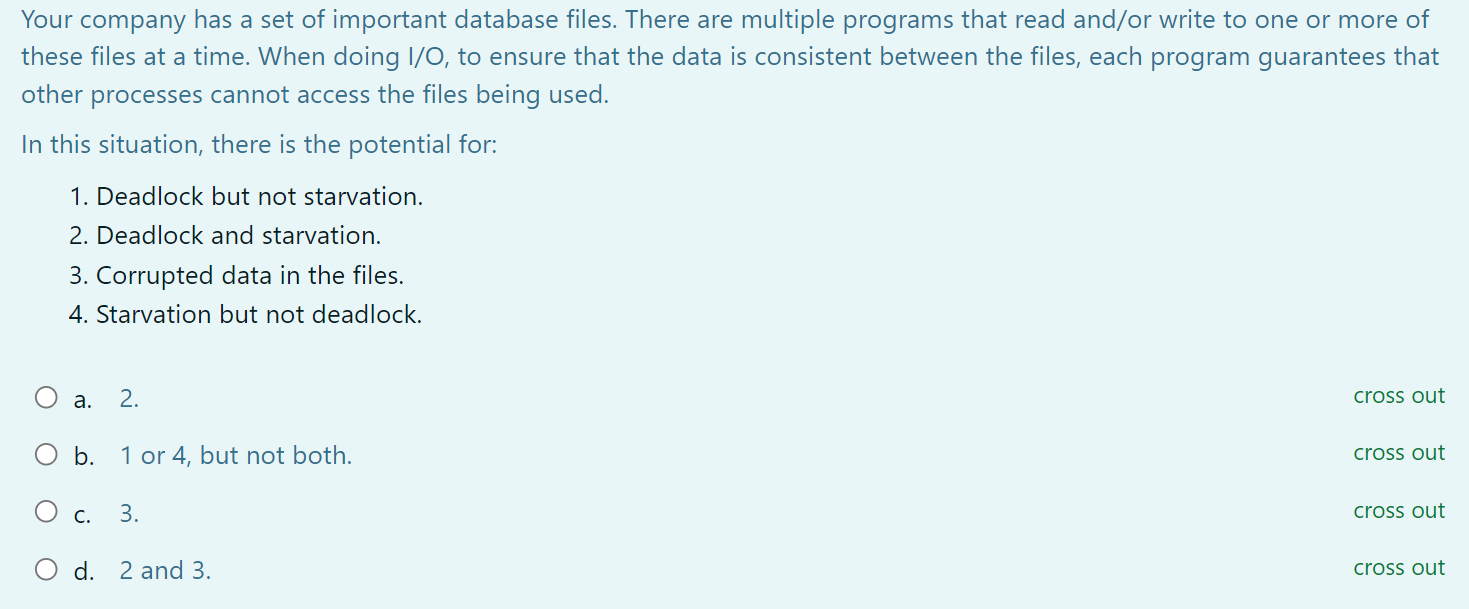 Your company has a set of important database
