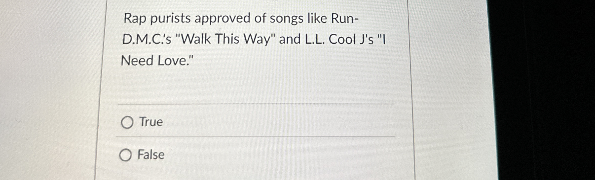 Rap purists approved of songs like RunD.M . C . '