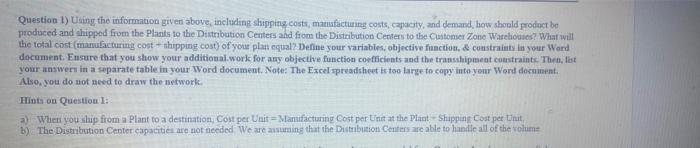 please answer question number one. attached a few