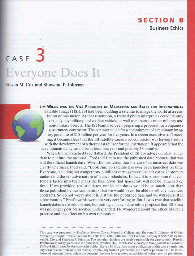 Read the case carefully, then write a