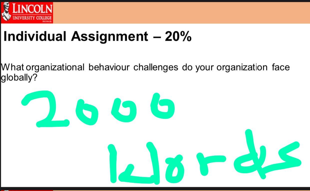 LINCOLN UNIVERSITY COLLEGE BE Individual