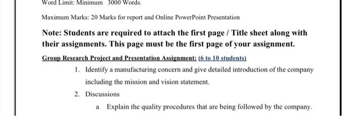 only question 2 (a) - The company is Nestl Word