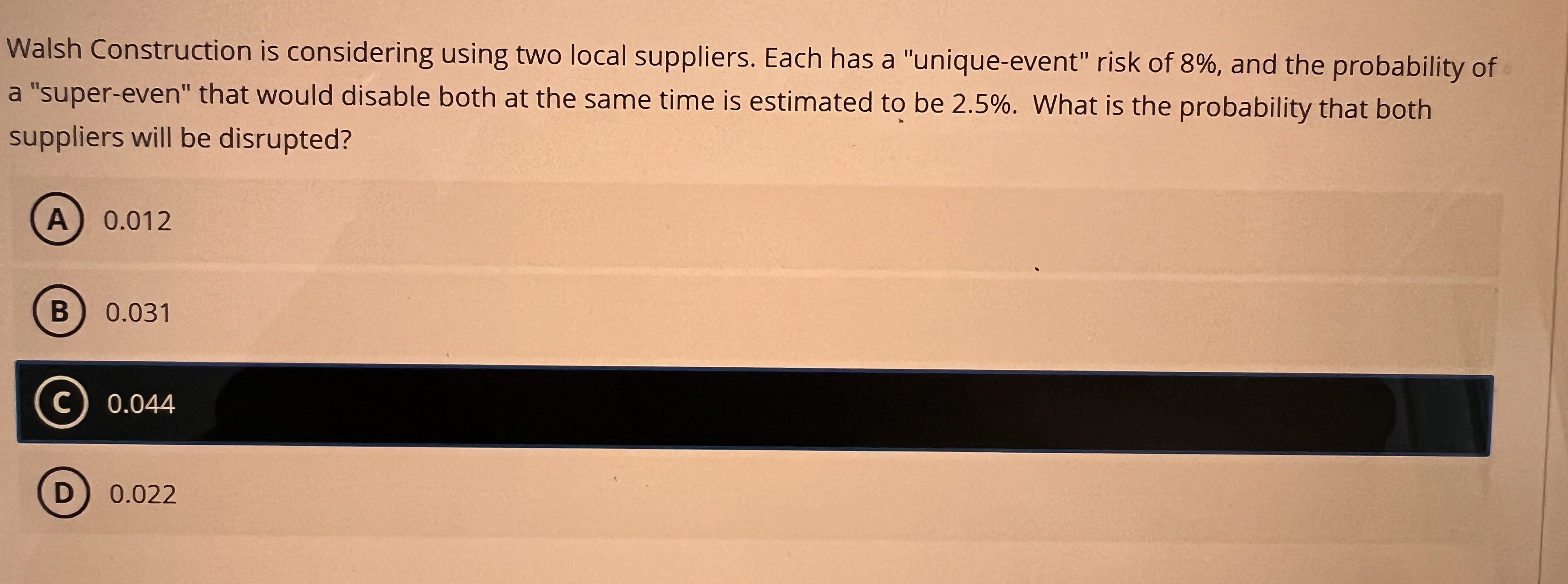 Walsh Construction is considering using two local