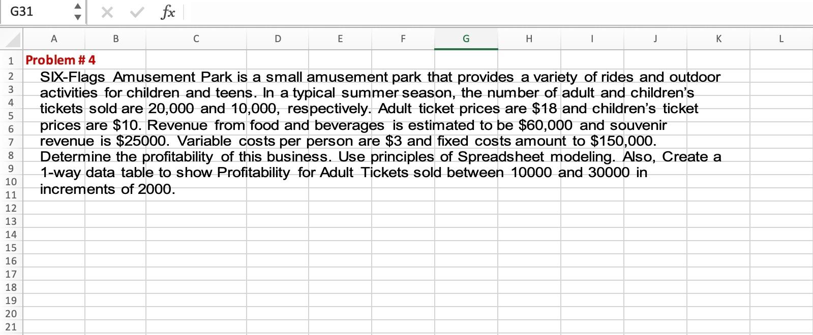 Solve the following problem. Please only use