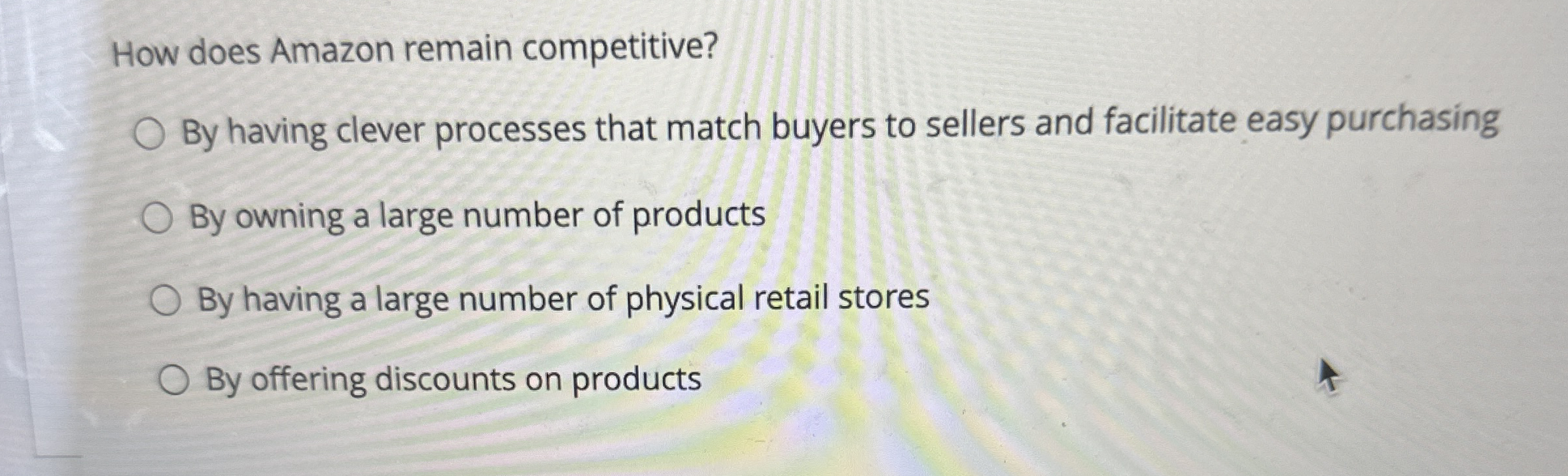 How does Amazon remain competitive? By having