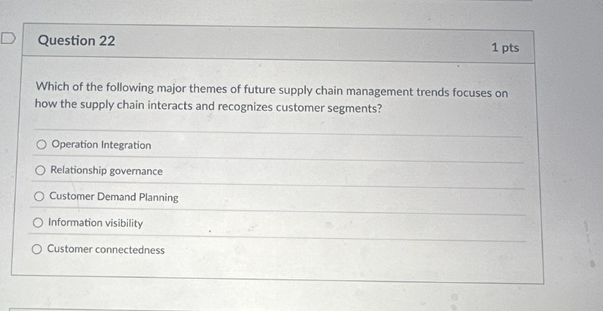 Question 2 2 Which of the following major themes