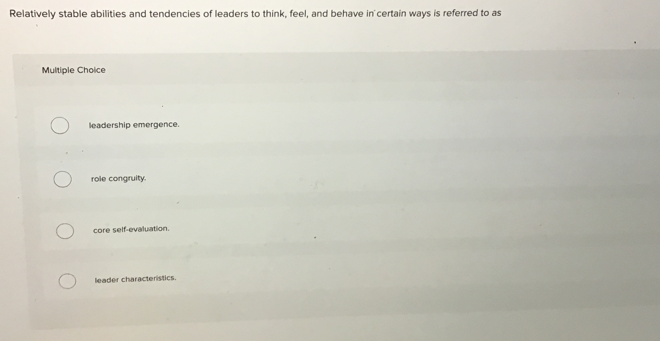 Relatively stable abilities and tendencies of