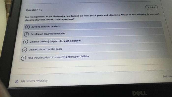 Question 11 Abdulla is the Operation Department
