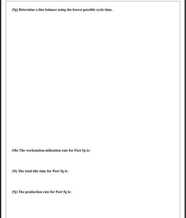 Problem 5 (4.0 pt) Consider the assembly line