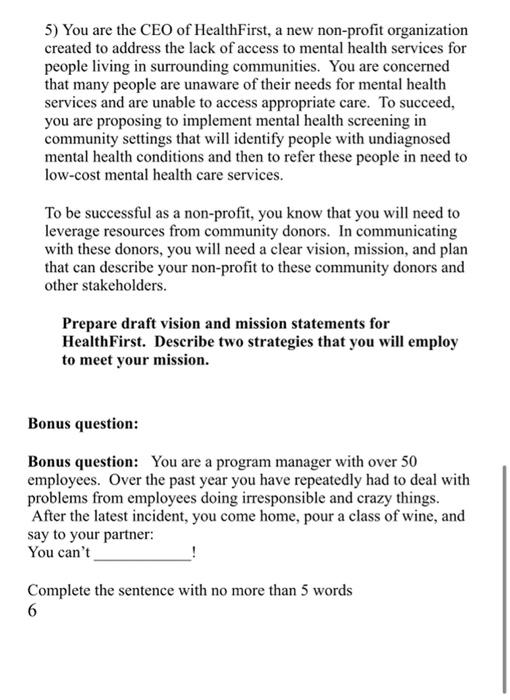 program management in health class. answer asap