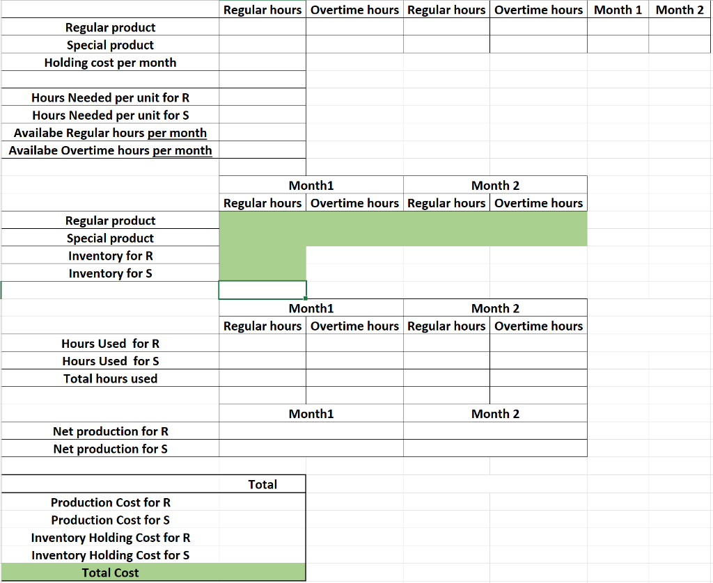 - PLEASE PROVIDE YOUR SOLUTION WITN SOLVER EXCEL