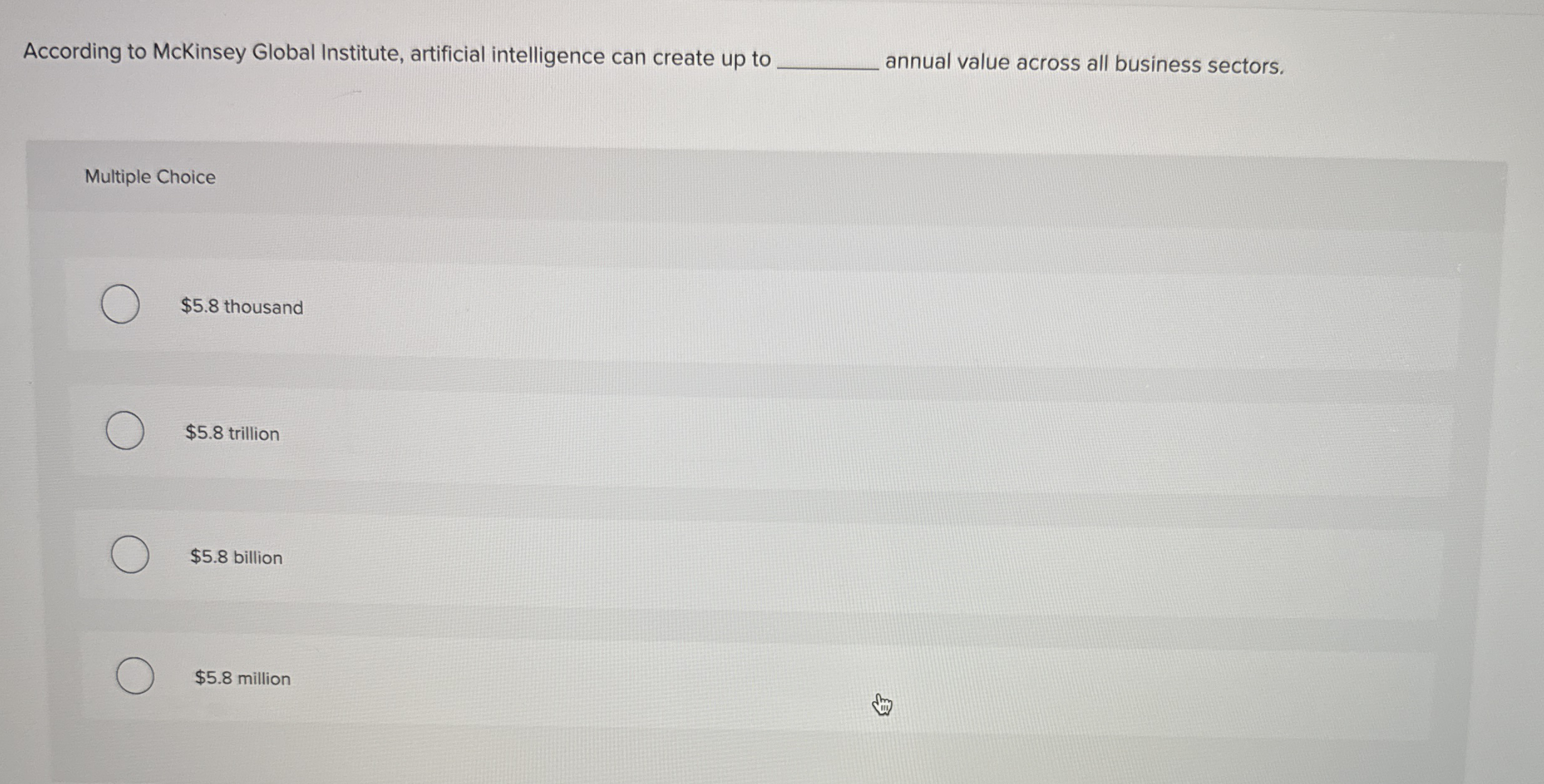 According to McKinsey Global Institute,