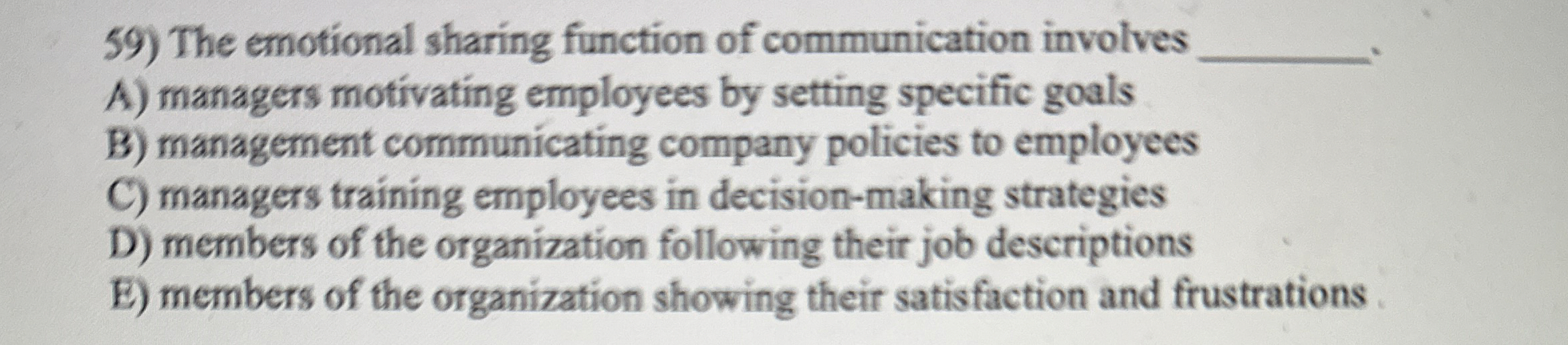 The emotional sharing function of communication