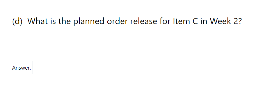 oodle in the Cloud Get Help MRP for two end items