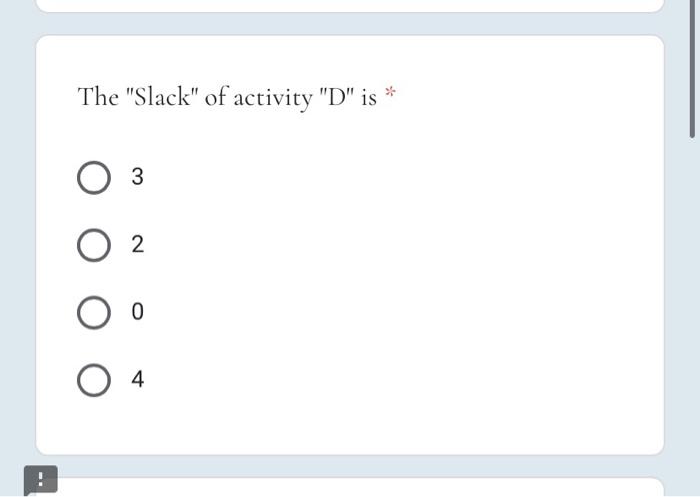 Consider the following scenario: The table below