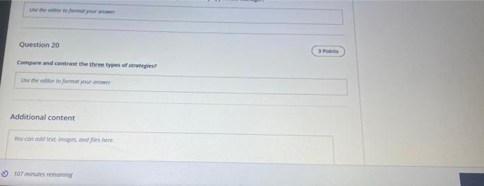 use the format your Question 20 3 Points Compare