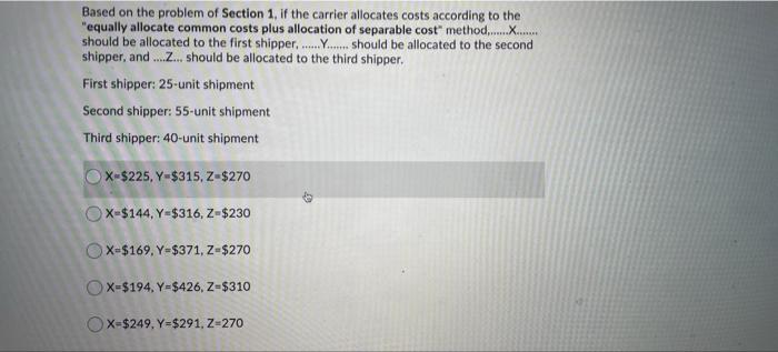 Consider the example of a private carrier using